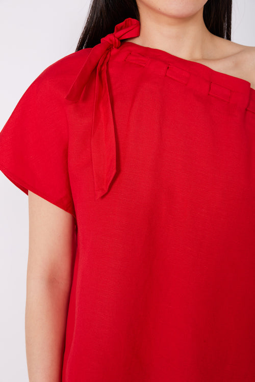 avid short sleeve top / red