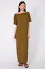 avid tee midi dress / caper olive
