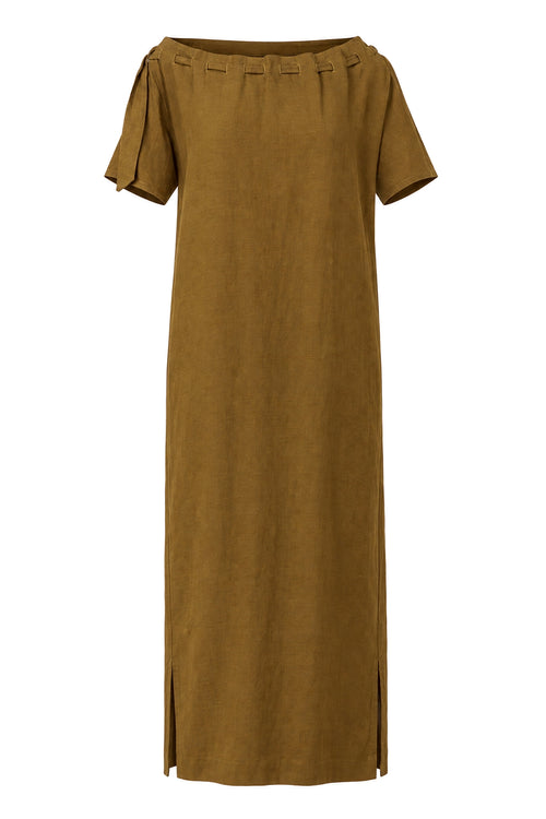 avid tee midi dress / caper olive