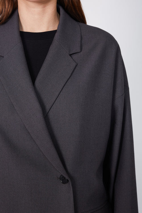 balanced blazer / charcoal marle