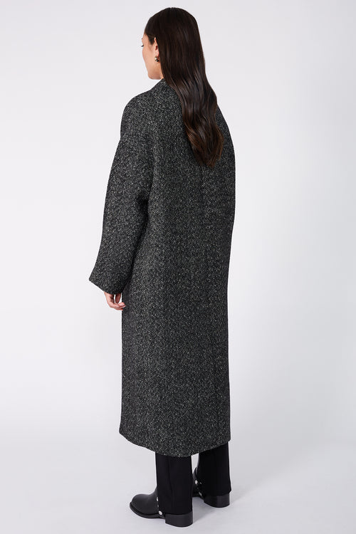 balanced coat / black|natural