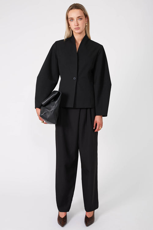 balanced pant / black