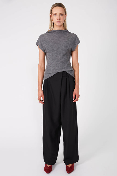 balanced pant / black