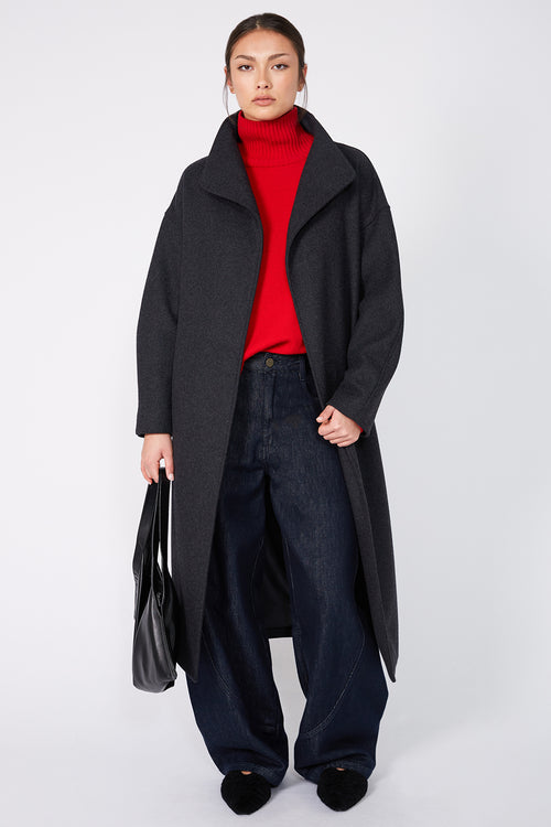 batched sweater / red