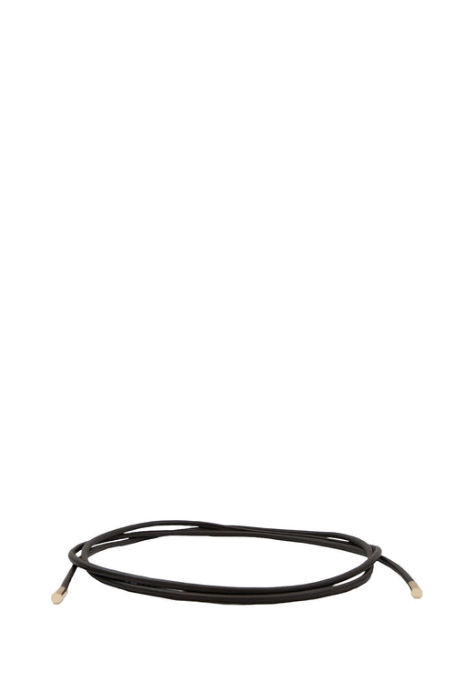 drawn wrap belt / dark chocolate brown
