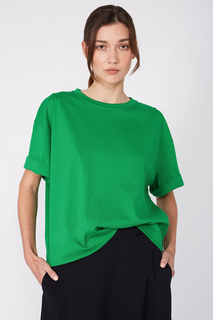 boxed tee / leaf green