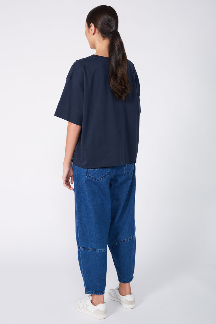 boxed tee / navy | m o o c h i