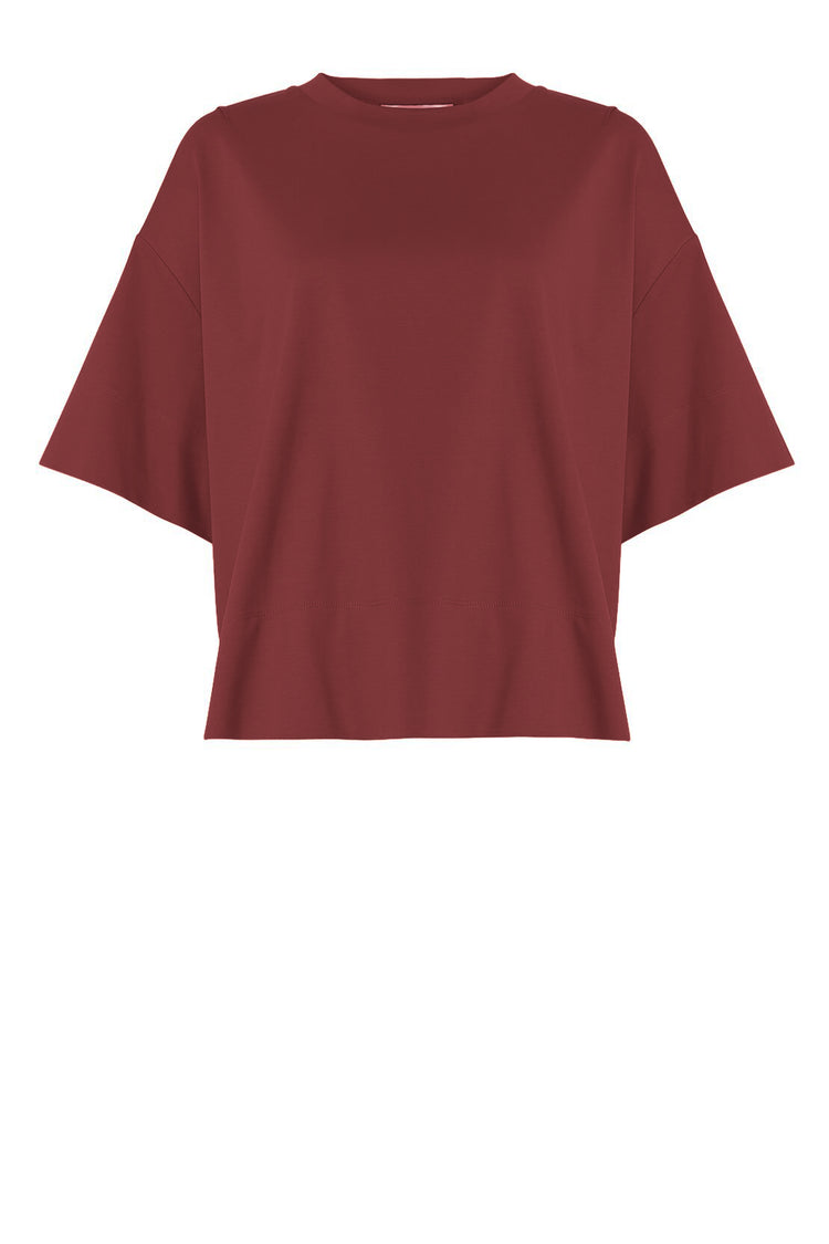 boxed tee / dark sangria | m o o c h i