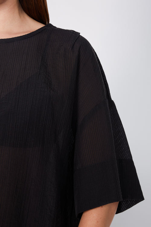 boxed top / black