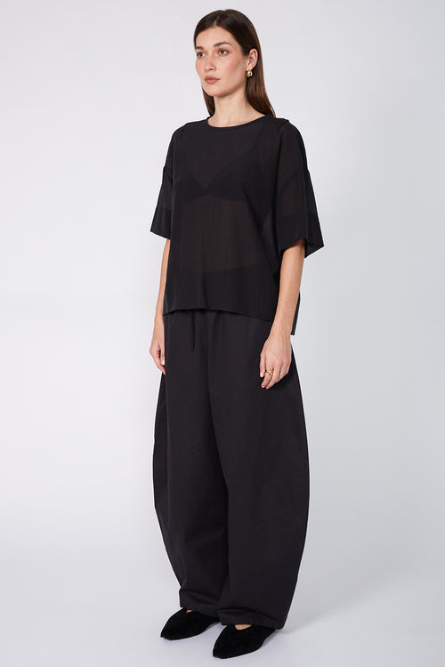 boxed top / black