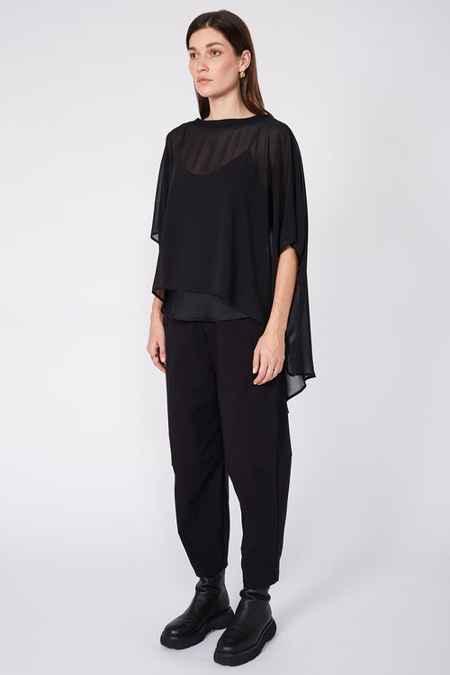 caped crop / black