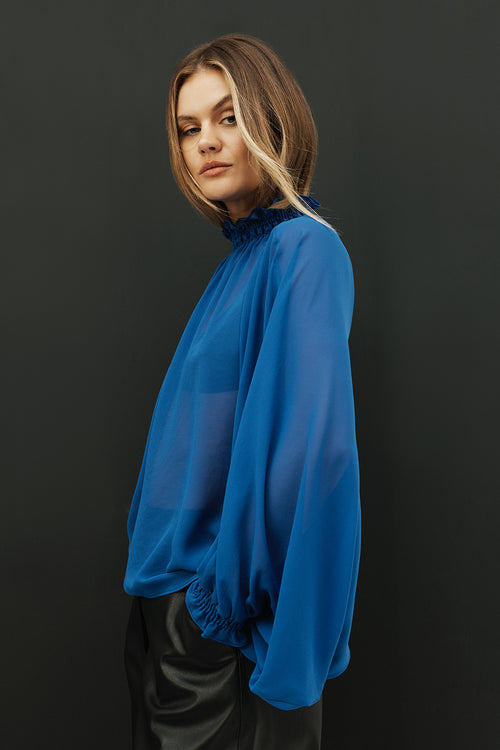 chalet top / capri blue