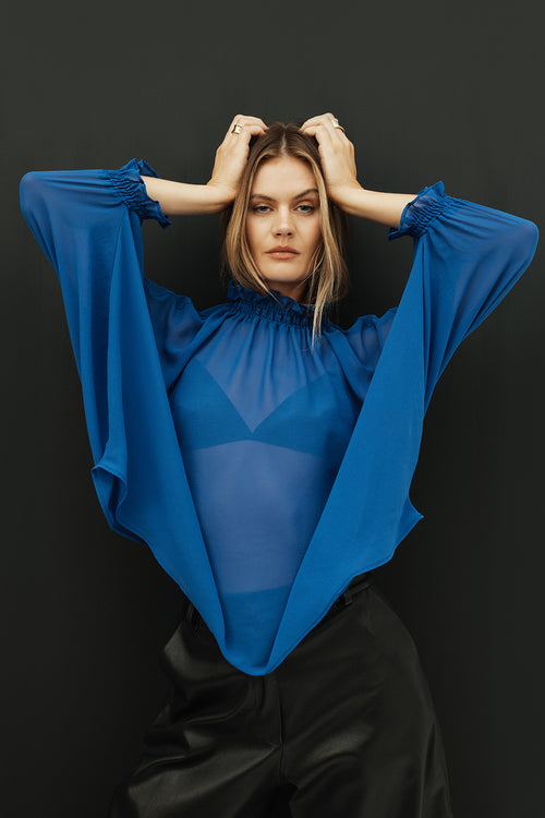 chalet top / capri blue