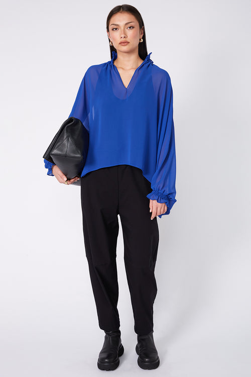chalet top / capri blue