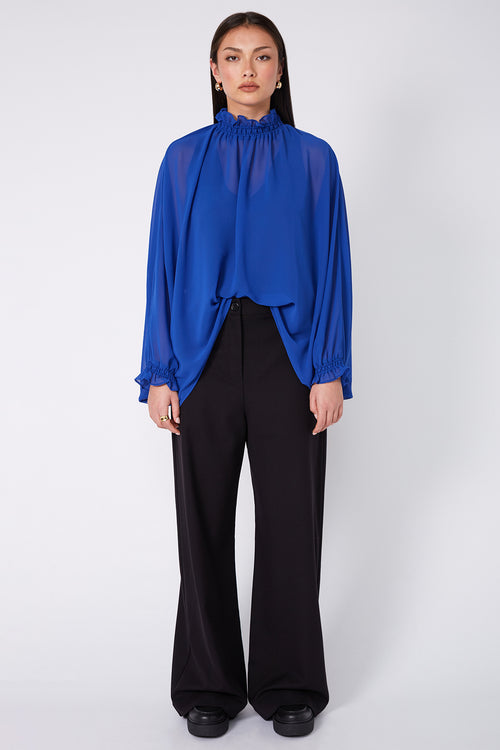 chalet top / capri blue