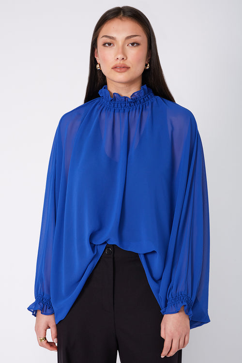 chalet top / capri blue