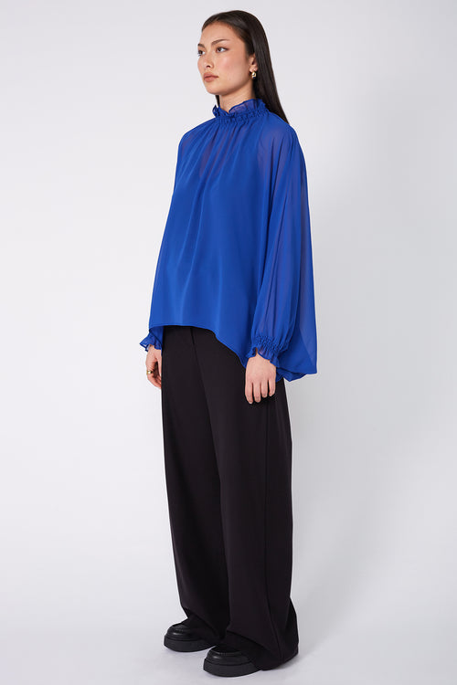 chalet top / capri blue