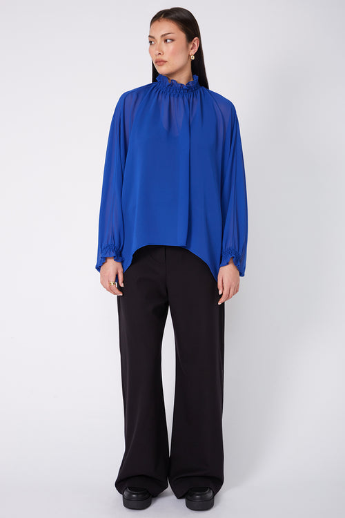 chalet top / capri blue