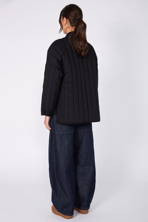 channel jacket / black