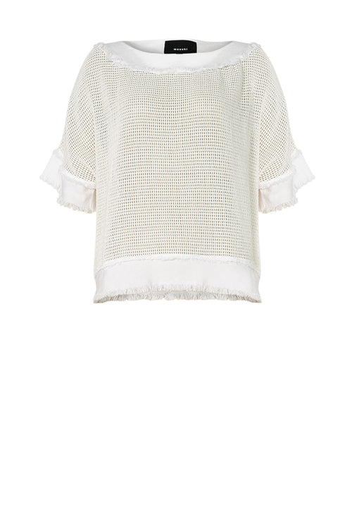 chord mesh top / white