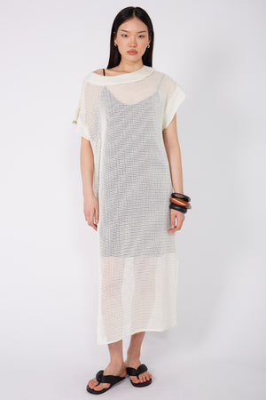 chord mesh midi dress / calico