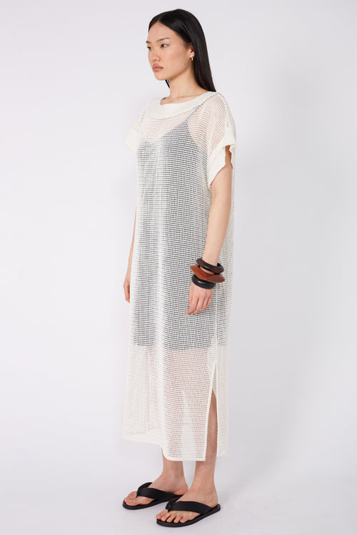 chord mesh midi dress / calico