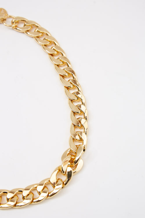 chunky chain necklace / gold
