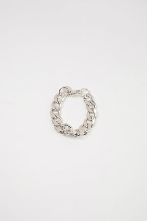chunky chain bracelet / silver