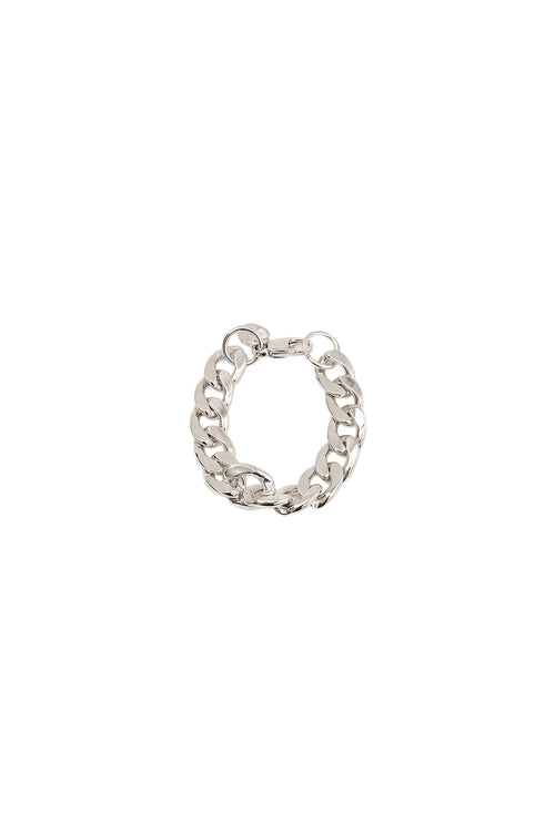 chunky chain bracelet / silver