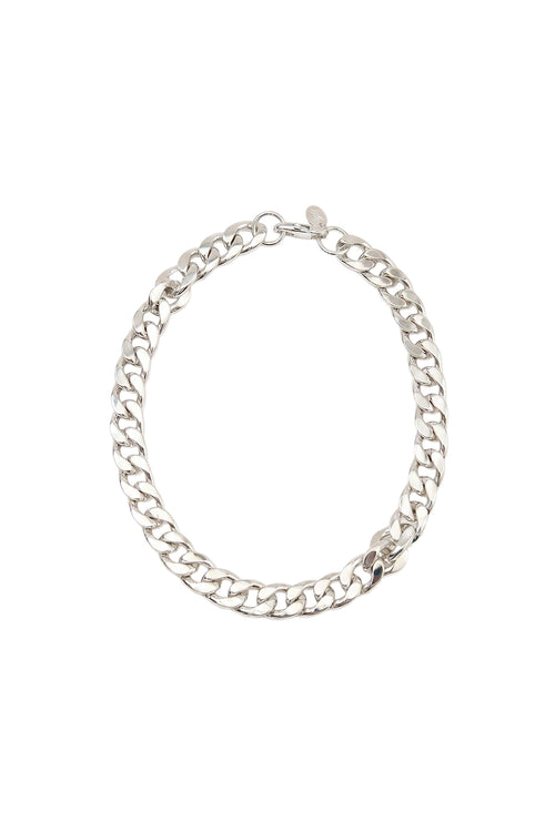 chunky chain necklace / silver