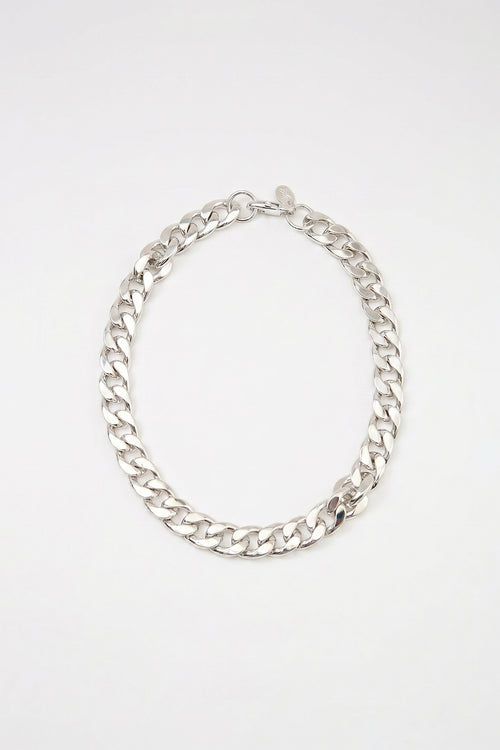 chunky chain necklace / silver