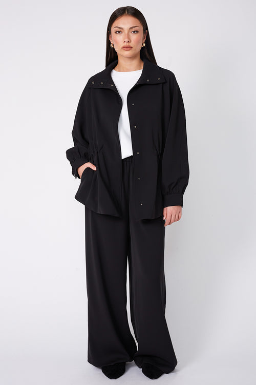 clinched jacket / black