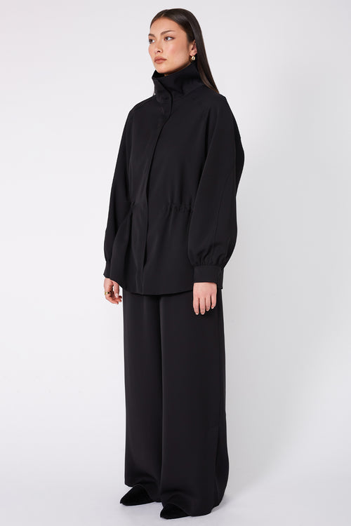 clinched jacket / black