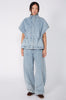 clinched vest / faded blue stonewash
