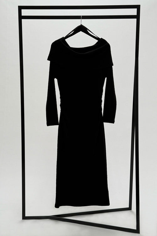 coil dress / black