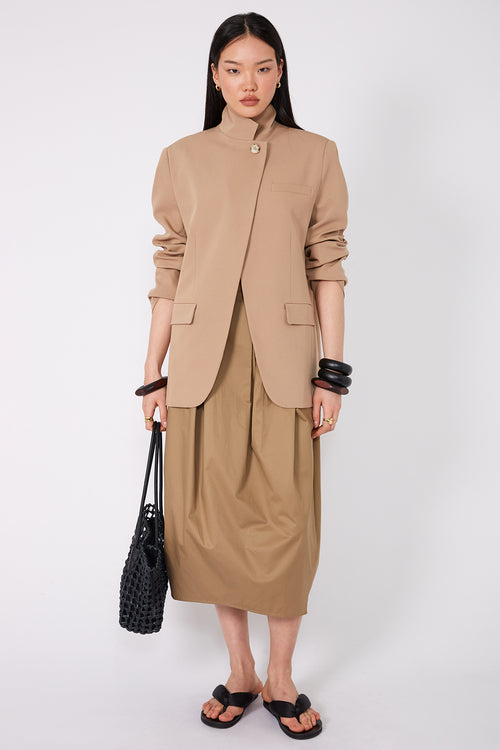 compass skirt / camel