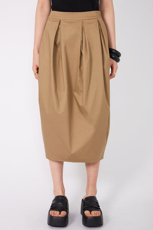 compass skirt / camel