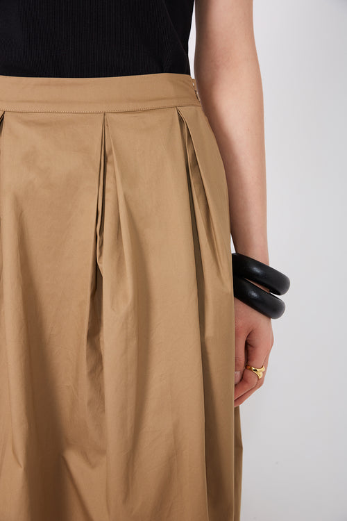 compass skirt / camel