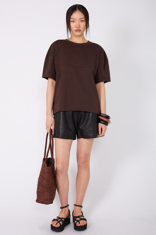 comprise tee / chocolate brown