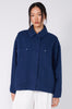 conceal cropped shacket / Biro blue