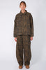 conceal cropped shacket / camel black animal print
