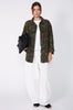 conceal shacket / khaki camo denim