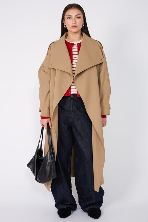 crisp cardi / red