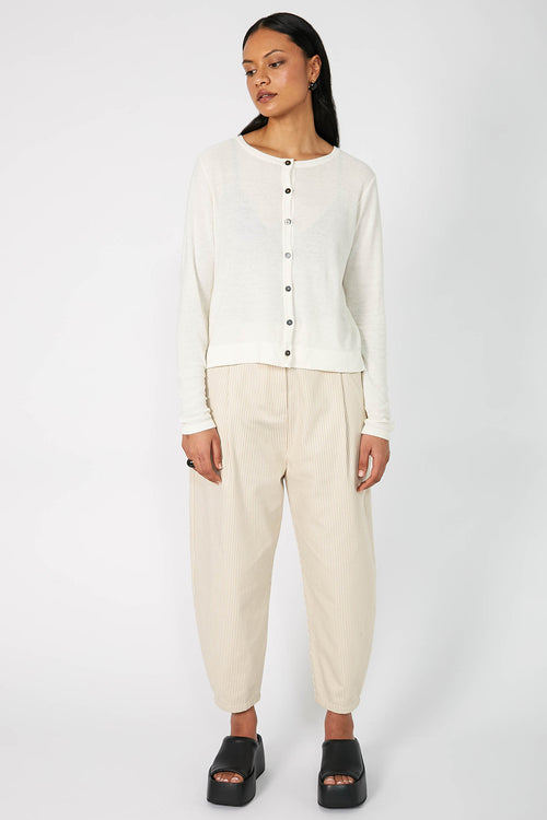 crisp cardi / cream