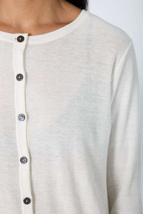 crisp cardi / cream