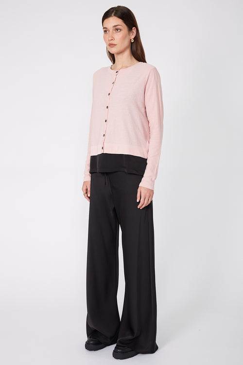 crisp cardi / blossom pink