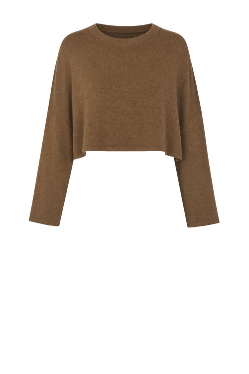 croppy merino sleeve / toffee