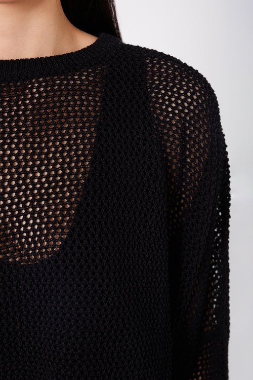 croppy crochet sleeve / black