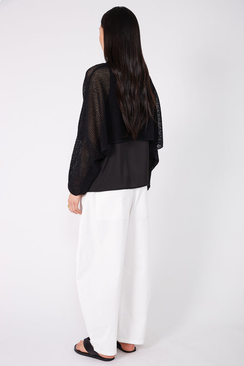 croppy crochet sleeve / black