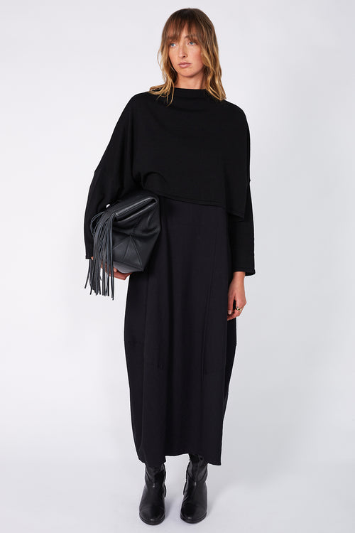 croppy merino sleeve / black